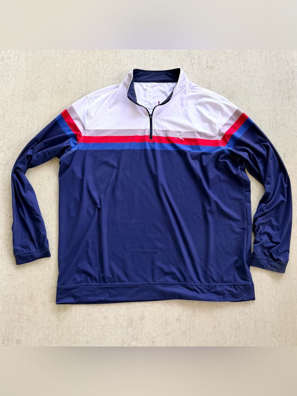 Rhoback 1/4 Zip Pullover Performance Golf Long sleeve Sweatshirt Men Size 3XL